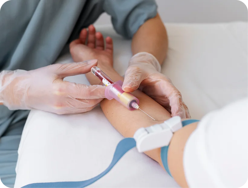 Toma de muestra de sangre no invasiva